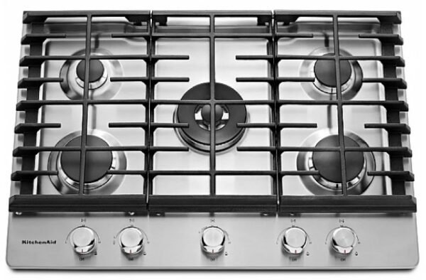 New Gas Cooktop KitchenAid 30" KCGS550ESS In Box