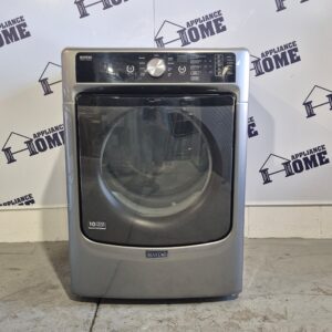 Maytag Dryer YMED5500FC 27 Electric, front load, stackable,  Steam, 7.4 cu. ft. 9 cycles,  5 Temperature, grey  color, used Refurbished