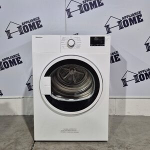 Blomberg Dryer DV17600W 24" Electric Front load, stackable, 3.7 cu. ft. 15 Cycles, 4 Temperature, Steel Drum, White color, Used Refurbished