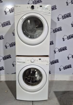 Used washer dryer Whirlpool YWED70HEBW & WFW75HEFW 27" Refurbished
