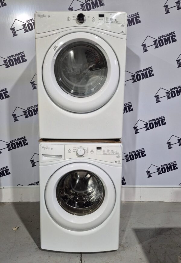 Used washer dryer Whirlpool YWED70HEBW & WFW75HEFW 27" Refurbished