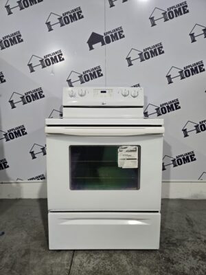 Whirlpool YWFE361LVQ Freestanding Electric Range, 30 inch 4.8 cu.ft, with 4 Radiant Burners, Ceramic Glass Cooktop, Automatic Oven Light and Storage Drawer