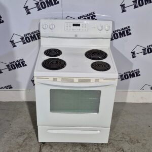 Kenmore stove 970C503720 30" electric  4.5 cu ft convection, self clean, coil top, 4 burners, Lower Storage Drawer, white Color, Great quality.