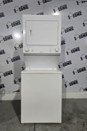 Frigidaire Washer Dryer 27″ MEX731CFS, Laundry Center, Washer, 2.7 cu ft Dryer 5.2 cu ft, Agitator, heavy duty, White, Used.