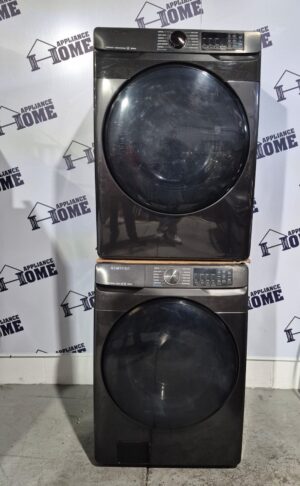 Samsung Washer  Dryer WF50T8500AV & DVE50R8500V  front load, stackable, Smart, does No include staking kit, Used Refurbished.