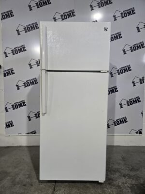 GE GTE18CTHWW 28″ Top Freezer Refrigerator. Professionally refurbished and tested, this ENERGY STAR®