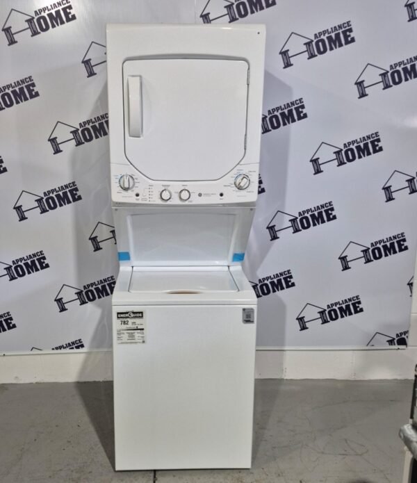 Scratch Dent Stacker laundry center 24" GE GUD24ESMMWW New