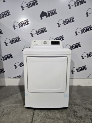 Dryer DLE7150W 27  Electric, front load 7.3 cu. ft.  side by  side, 8 cycles, 3 Temperature,  Steel Drum, White color, Used