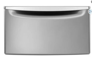 Whirlpool Pedestal XHPC155YC 27″ Storage Drawer, pocket handle, light grey New in Box. work with model # MGD6630HC, MGD8630HC, MHW6630HC, MHW8630HC, YMED6630HC, YMED8630HC