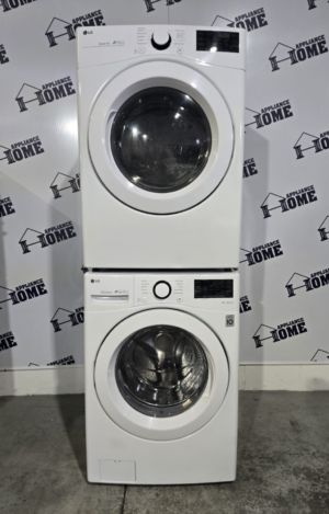 LG washer dryer DLEX2650V & WM2650HVA 27 stackable, front load, Steam Clean, Refurbished, white