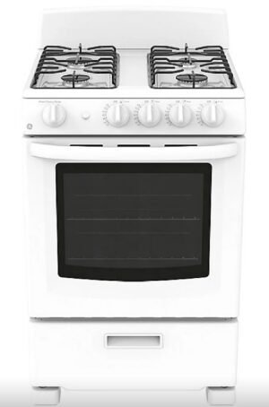 New GE Gas Stove JCGAS300DMWW 24" In Box