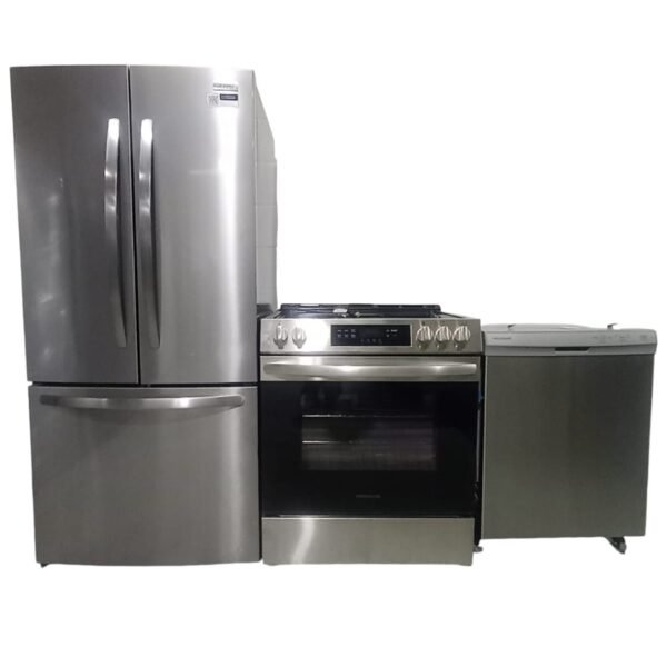 Open Box Frigidaire Package Fridge 36″ Stove 30″ Dishwasher 24″ FRFG1723AV FCFG3062AS FFCD2418US New