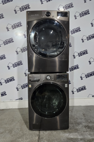 LG WM4100HBA & DLEX3900B 27 Washer Dryer Set – used with 1 year warranty
