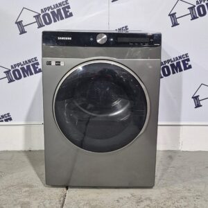 Dryer DV25B6900EX 24″ Electric, Front load, Stackable, 4.0 cu. ft. 14 Cycles, 5 Temperature,  Steel Drum, under counter, great for closet Grey color, New Scratch Dent.