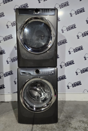 Electrolux Washer Dryer set 27  EFLS527UTT &  EFMC527UTT front load stackable quiet, Titanium color, used Refurbished