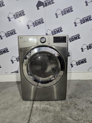 LG Dryer DLEX3700V 27 Front load, stackable, Electric, 7.4 cu. ft. , Steam Clean, 12 Cycles, 5 Temperature, Steel Drum, Wifi Smart, Stainless Steel color, Used Refurbished.