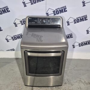 LG Dryer DLEX7600VE 27 Electric, side by side, 7.3 cu. ft.  Steam Clean, 5 Temperature, 14  Cycle, Steel Drum, Graphite Steel color, Used Refurbished.