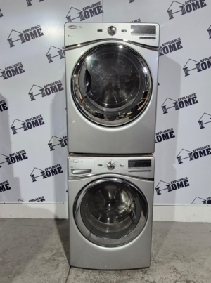 Whirlpool Washer dryer WFW94HEXL & YWED94HEXL front load, stackable set 27" Used great quality, does not include staking kit.