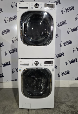 LG washer dryer WM4370HWA & DLEX4270WV 27 inch stackable, front load, great quality, does not include staking kit, used.