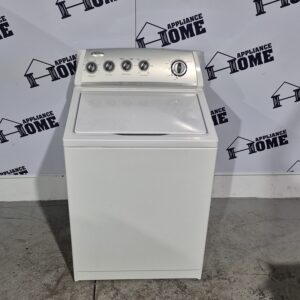 Whirlpool Washer WTW58ESVW 27" Top Load, 12 Cycles, 6 Temperature, 4.0  cu. ft. 630 RPM white color, Used Refurbished.