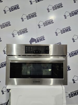Bosch 800 Series HMC80251UC Combination Microwave Wall Oven and Speed Oven 30 inches Built-in, Convection, 1.0 cu. ft. Stainless Steel color, Used Refurbished