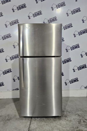 Whirlpool Fridge WRT549SZDM 30 Top freezer Refrigerator, 19  cu. ft, Optional Ice Maker, NERGY STAR, Interior Light, Frost free, Stainless Steel color, Used Refurbished.