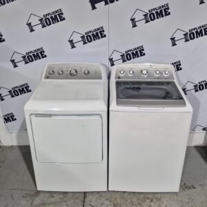 Used Washer Dryer GE GTW495DMNWS & GTD45EBMRWS 27" Refurbished