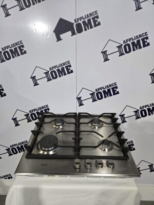 Whirlpool Gas Cooktop WCG52424AS , 24 inch New scratch dent