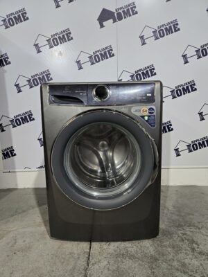 Electrolux Washer  ELFW7537AT 27 Front load, Stackable, 5.2 cu ft  10 Cycle, 5 Temperature, 5.2 cu ft, Water Heater, Steam Clean, 1,300 RPM, ENERGY STAR , Grey Color, Used Refurbished.