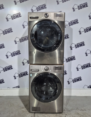 Used Washer Dryer LG WM3770HVA  & DLEX3470V 27" Refurbished
