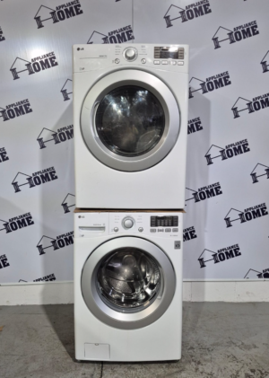 Used washer and dryer LG WM3270CW & DLE3170W 27″ Refurbished