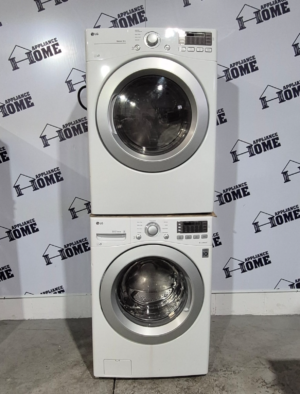 Used washer and dryer LG WM3270CW & DLE3170W 27″ Refurbished