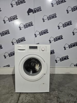 Bosch Axxis Washer  WAP24200UC 24 Front Load, Stackable, Compact, 2.2 cu. ft. 15 Cycles, 6 Temperature 1200 RPM Water Heater, White Color, Used Refurbished.