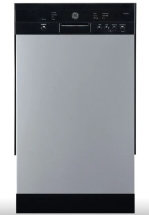 GE Dishwasher GBF180SSMSS 18 Built-in,  2 racks, 8 plates, 6 Cycles, 52 dB Hard Food Disposal, Stainless Steel color, New in Box