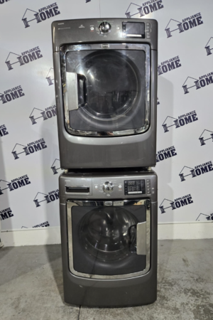 Maytag washer dryer stackable MHW6000XG & YMED6000XG 27 Refurbished