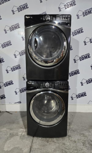 Whirlpool Washer and  Dryer WFW97HEDBD & YWED97HEDBD 27 front load, stackable or pedestal,  great quality, quiet operation, does not include staking kit Used.