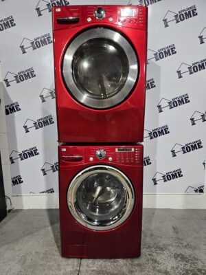 LG Washer Dryer DLEX8377RM & WM2487HRMA  27 front load stackable, does not include staking kit, Used Refurbished.