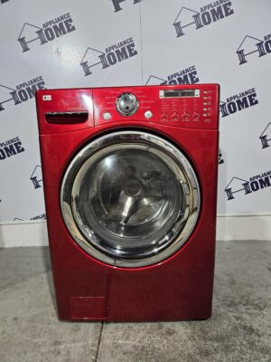LG WM2487HRMA 27 Front Load, Stackable, 9 Cycles, 3 Temperature, 4.2 cu. ft, 1200 RPM, Cherry Red color.