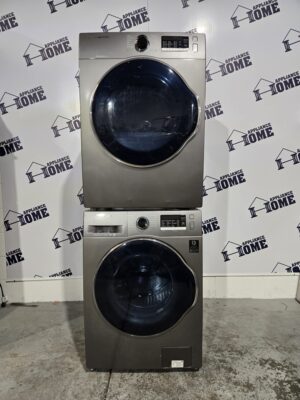 Samsung Washer Dryer DV22K6800EX & WW22K6800AX front load, stackable 24 condo size, does not include staking kit 
