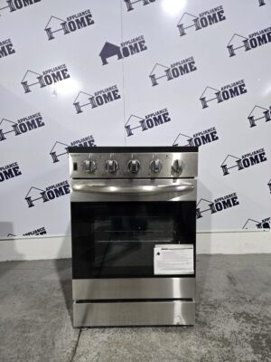 TruArctic Stove TXER2437SS 24 Electric Range Compact Glass top 4 Burners, 3.7 cu. ft.  Convection, Manual Clean, stainless, Used Refurbished.