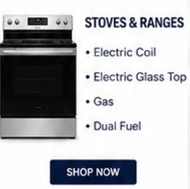 Used electric, gas and dual fuel stoves for sale in Mississauga starting at $395 with 1-year warranty